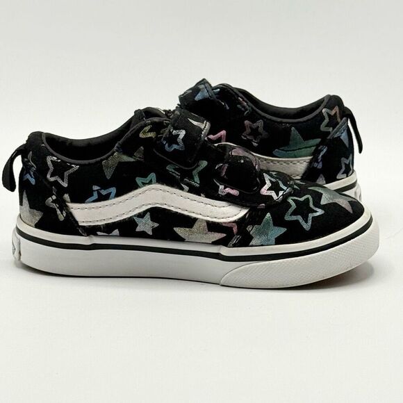 Vans Aplix Irridescent Stars Canvas Sneakers - Toddler US 7 - Picture 8 of 10